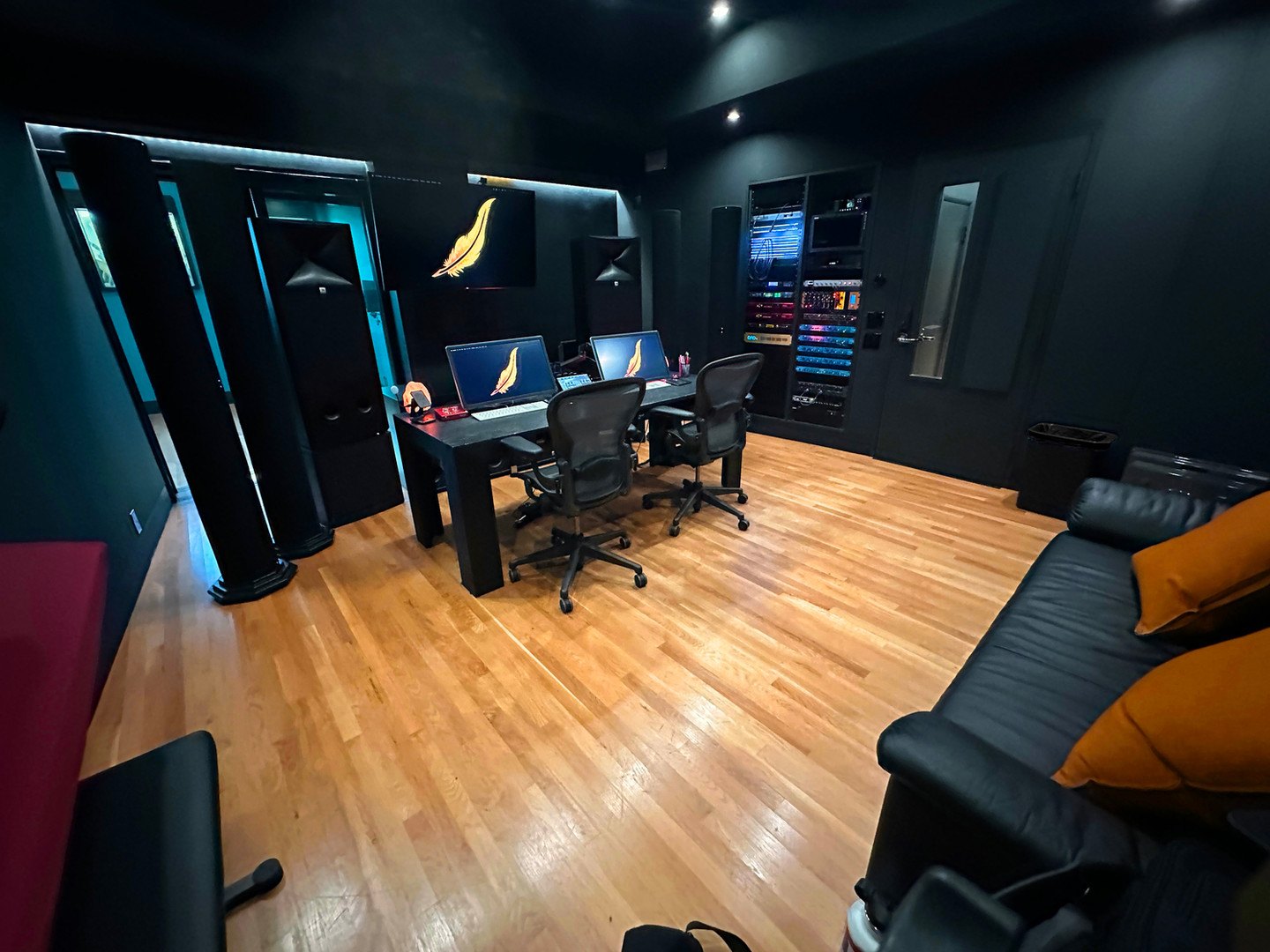 Control Room at Lonely Feather Studios
