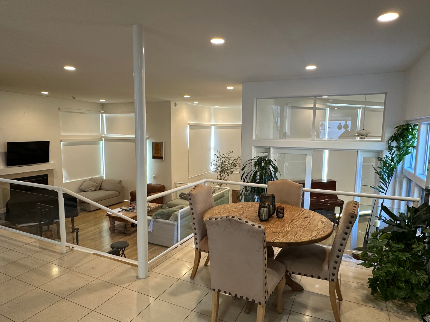 Dining and retreat space at Lonely Feather Studios